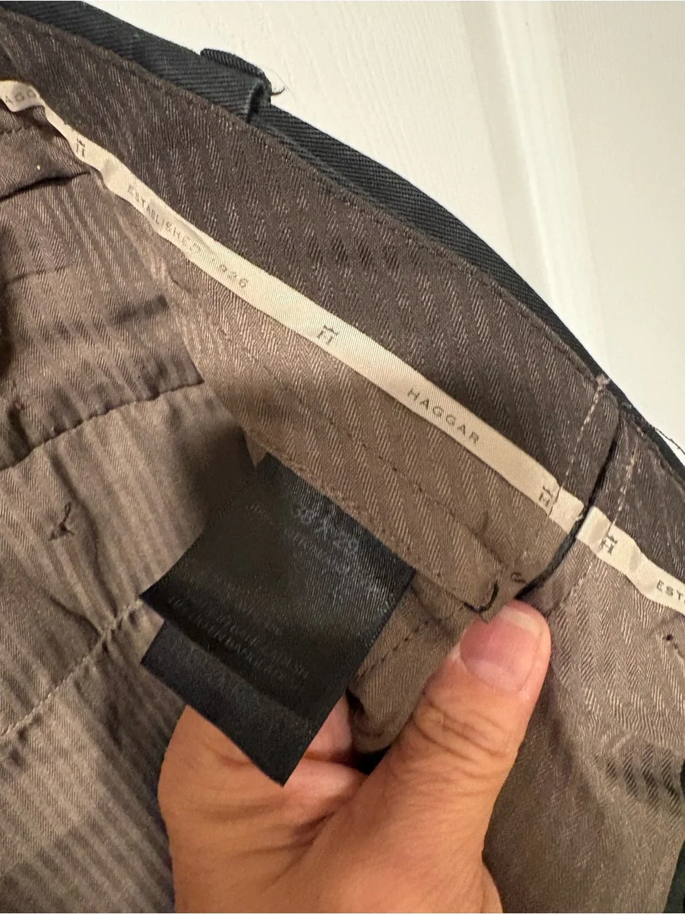 4 pair Haggar Men's Black Dress Pants 38x29 like new